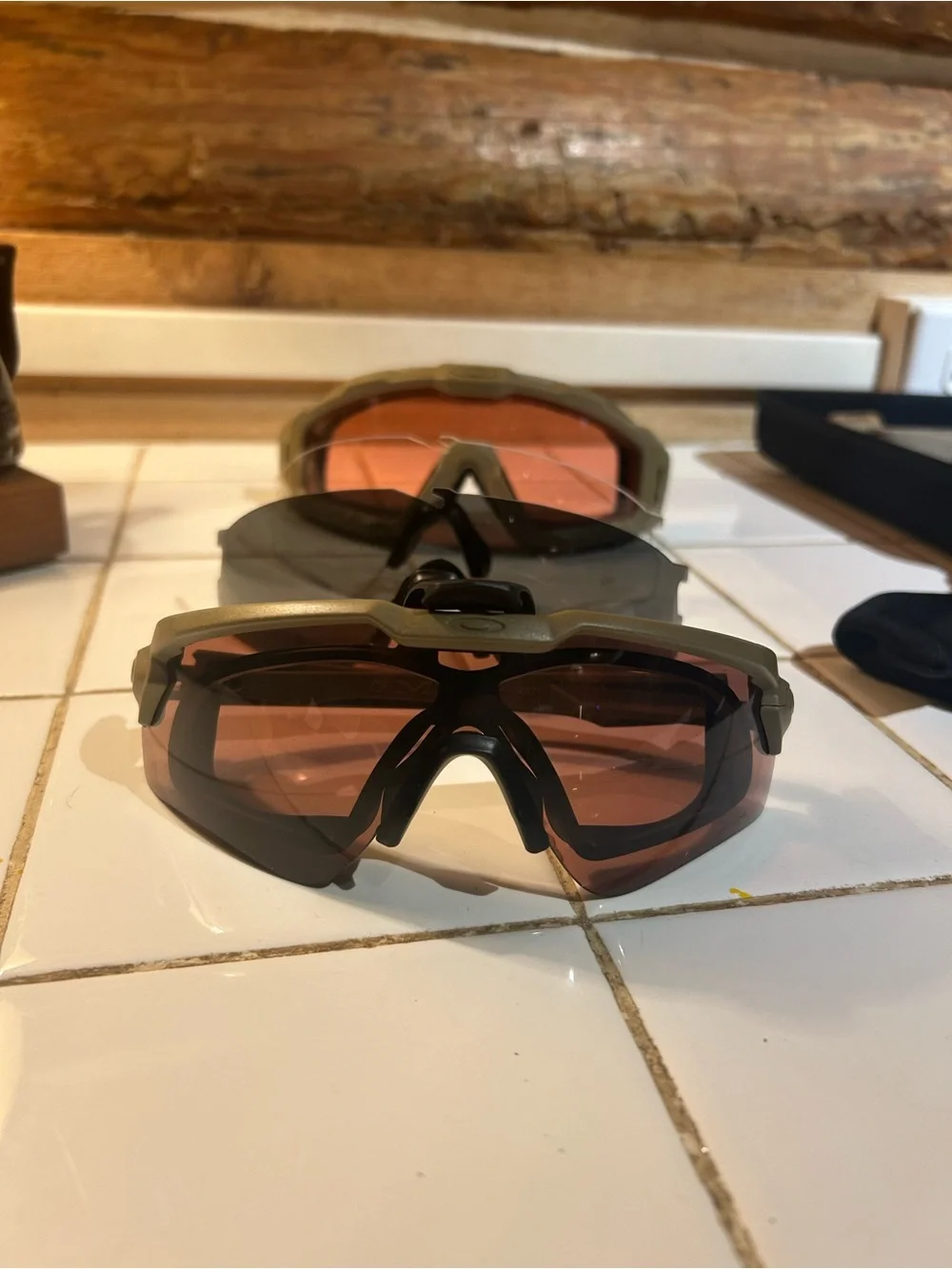 Oakley SI Ballistic Halo Glasses set with Google Attachment